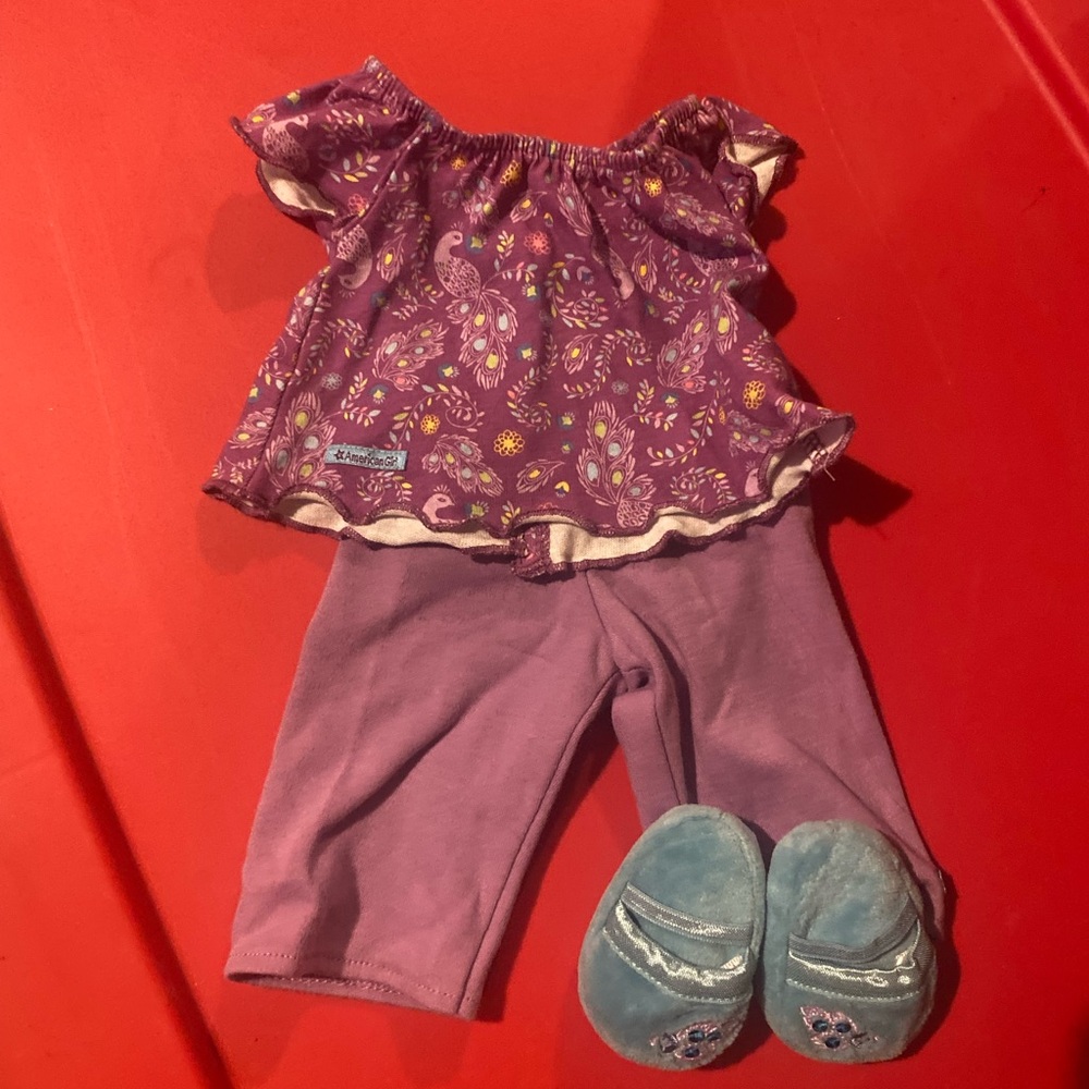 American Girl Doll Just Like You Peacock Pajamas.